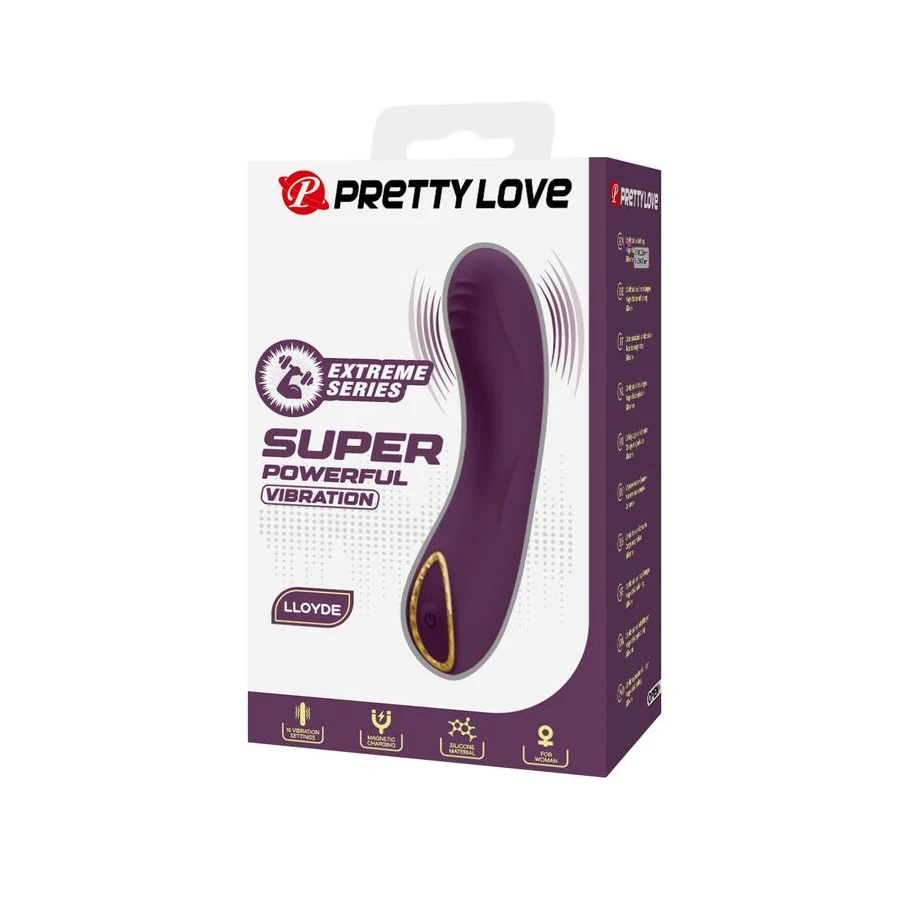 PRETTY LOVE - VIBRATORE RICARICABILE LLOYDE 10 FUNZIONI VIOLA